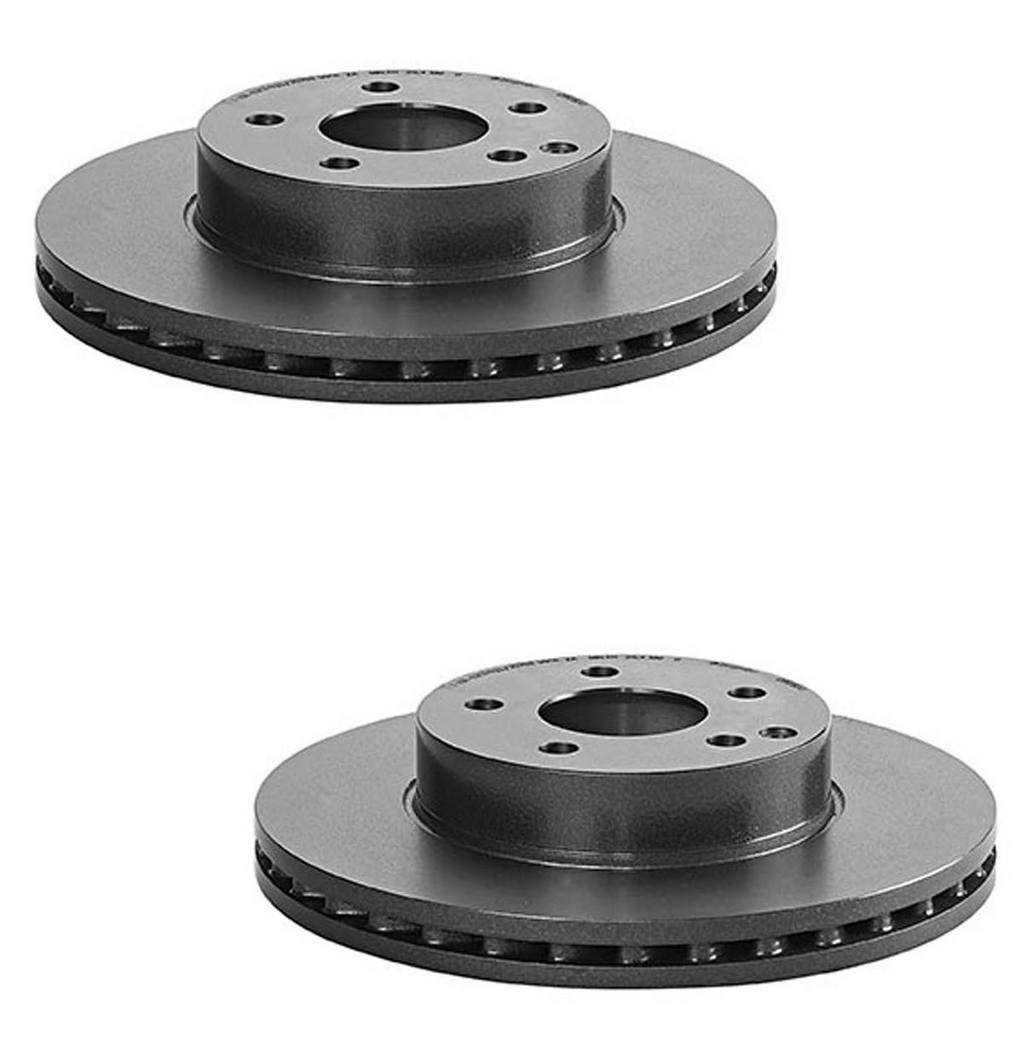 Mercedes Disc Brake Pad and Rotor Kit - Front (295mm) (Ceramic) (EURO) 2124211312 - Akebono Euro Ultra-Premium 4115241KIT